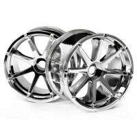 Jantes HPI BLAST chromées (paire) , Savage , E-revo , E-maxx