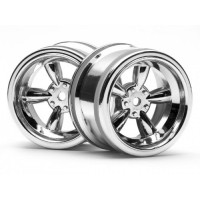 Jantes HPI 5 branches 31MM Chrome – la paire