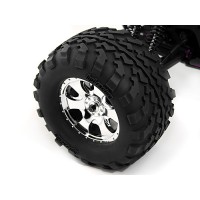 Roue HPI montée PNEU GT2 GOMME S JANTE WARLOCK CHROME paire – SAVAGE