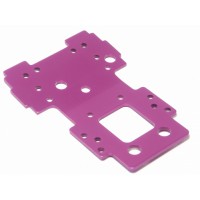 PLATINE ALU INFERIEUR VIOLET 2,5MM - SAVAGE/X/E/QUAD/NITRO