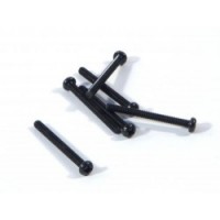 Vis BTR tête bombée M3x30mm 6 pièces