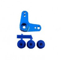 Palonnier Aluminium Bleu en L + adaptateurs 23/24/25 dents