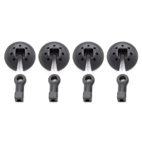 Coupelles et chappes d'amortisseurs HTR Racing 1/8e