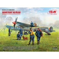 1/48e ICM WWII RAF Airfield Spitfire Mk.IX + Spitfire Mk. VII