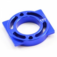 Support moteur bleu pour pignon 17 dents FTX OUTLAW
