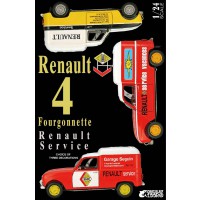 1/24e Ebbro Renault 4 Fourgonnette Service