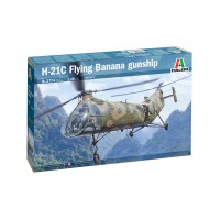 1/48e Italeri H-21C Flying Banana Gunship