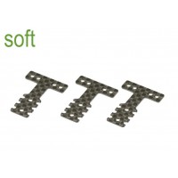 Platine de suspension Carbone (T) Mini-Z MR03 MM-LM-MM2 (3) SOFT
