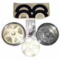 Jantes arrières 5 batons blanche paire 1/10e Kyosho 92328W VINTAGE