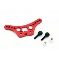 Support amortisseur avant aluminium Rouge Mini-Z Buggy