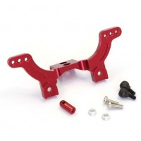 Support amortisseur arrière aluminium Rouge Mini-Z Buggy