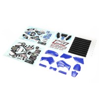 Set de caches bleu et stickers : Promoto-MX SUR-COMMANDE