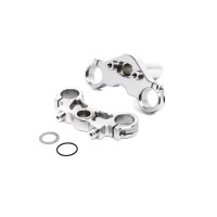 Jeu de té de fourche triple aluminium argent : Promoto-MX