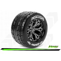Roues Louise RC MT-ROCKET Jantes 2.8 noir chrome - Hexagone 14mm - Arrma Monster Truck 1/10