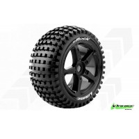 Roues Louise RC T-ROCK Jantes à baton noir Hexagone 17 Stadium Truck 1/8