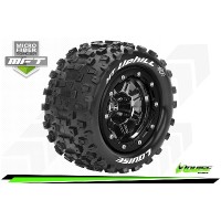Roues Louise MFT MT-UPHILL Jantes 2.8" Bead-Lock Noires- Hexagone 17mm - Déport +1,27 cm - Maxx