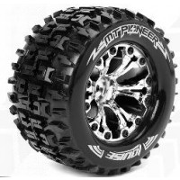 Roues Louise RC MT-PIONEER Jantes avant 2.8 chrome Monster Truck 1/10