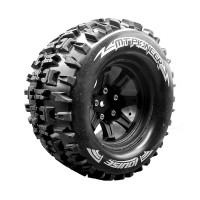 Roues Louise RC MT-PIONEER Jantes 2.8 noires hexa 14mm Truck 1/10 Arrma