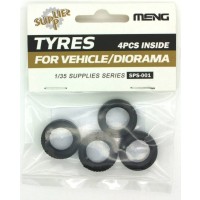 1/35e Meng Set pneus 22x12x8mm pour véhicules/dioramas