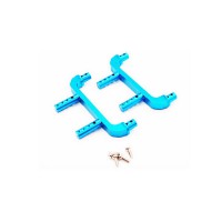 2 Supports de carrosserie alu bleu - Mini MHD 1/18e