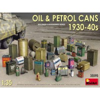 1/35e MiniArt Bidons de carburant et huile 1930/1940