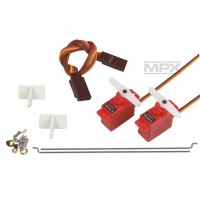 OPTION servos d'ailerons - tringleries, guignols, rallonges FunMan - Multiplex