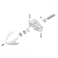 Cone d'hélice 39mm support pale axe 5mm Multiplex
