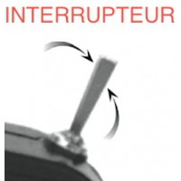 Interrupteur Radio On/Off court (UNI)