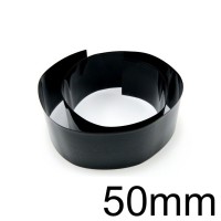 Gaine thermorétractable 50mm noire 1 Mètre