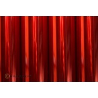 Film Oracover 0,6x2M couleurs transparentes rouge