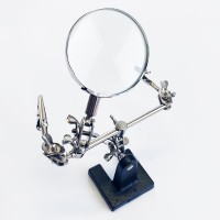 Pince double avec loupe