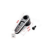 Palonnier de direction en alu 25T Noir 19mm 1/8e