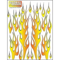Planche d'autocollants Parma Decal Long Flames