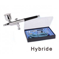 Aérographe double action hybride Gravité+Godet Fengda