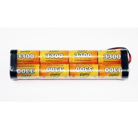 Accu NiMH A2pro pack émetteur 9.6v TX type Futaba 3300mAh SUR-COMMANDE
