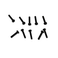 Vis nylon à têtes cylindriques noire M3x15 (10pcs)