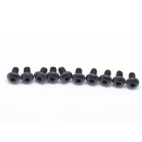 Vis noire BTR tête ronde 3x4mm 10 pièces