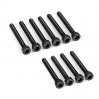 Vis noire BTR tête cylindrique 3x20mm 10 pièces