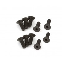 Vis noire BTR tête fraisée M4x12mm 10 pièces