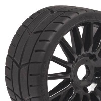 Roues Hobbytech Challenge monte sur jante Noire 1/8 (2pcs) 1/8ème