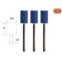 3 meules cylindriques 8mm Proxxon MICROMOT
