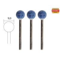 3 meules sphèriques 9mm Proxxon MICROMOT