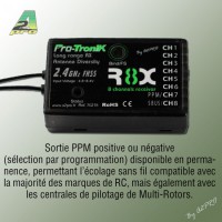 Récepteur Pro-Tronik R8X FHSS 2,4GHZ