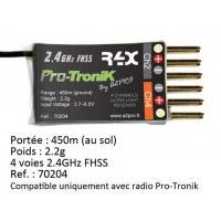 Récepteur Pro-Tronik R4X FHSS 2,4GHZ