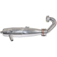 Résonateur 2045  inline Poli avec coude type Kart Buggy