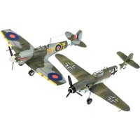 1/72e Revell Model Set Combat Set Bf109G-10 + Spitfire Mk.V