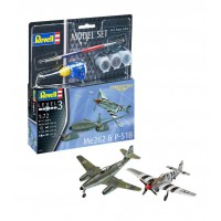 1/72e Revell Model set Combat Messerschmitt Me262 & P-51B Mustang