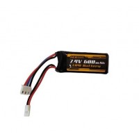 Batterie LiPo 2S 7,4V 600 mAh RocHobby 1/18 Atlas/Katana