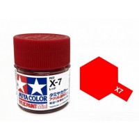 Pot de peinture acrylique Tamiya X-7 Rouge brillant 10ml