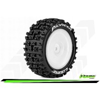 Roues Louise RC E-PIONEER Soft Jantes 2.2 blanche arrière - Hexa 12mm - buggy 1/10